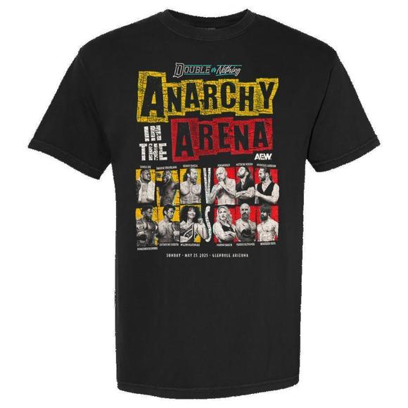 Aew Double Or Nothing 2025 Anarchy In The Arena Matchup Tee - Picture 1 of 4